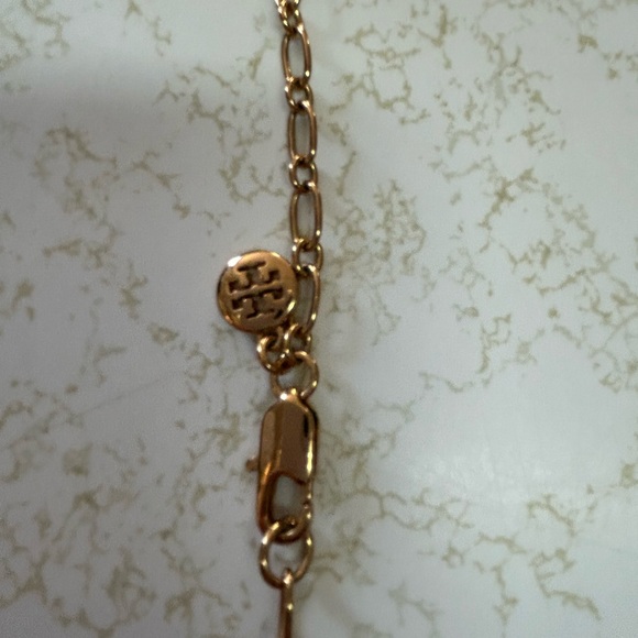 Elegant Gold and Blue Beaded Necklace - Picture 8 of 10